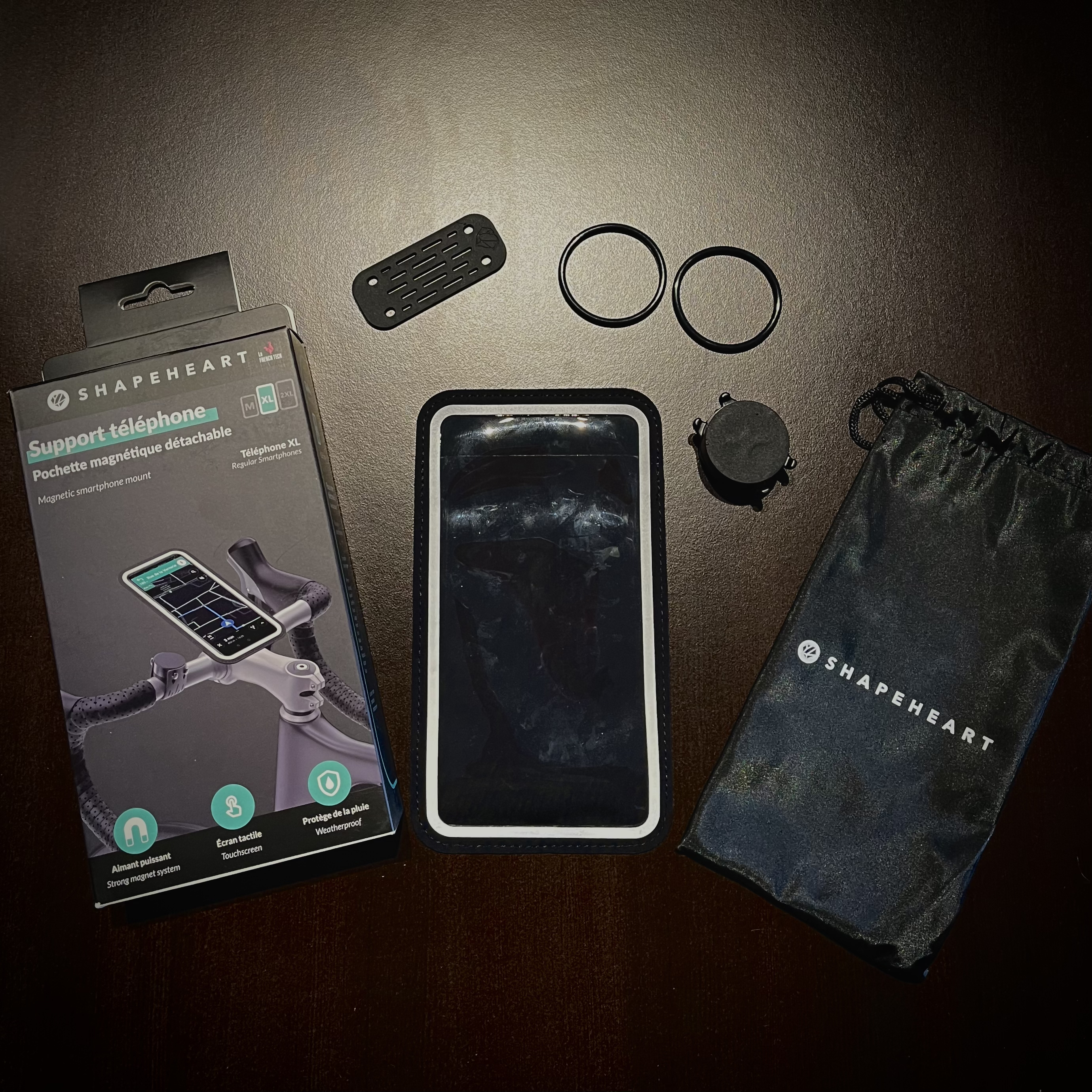 Shapeheart Support téléphone à pochette magnétique détachable pour vélo :  meilleur prix, test et actualités - Les Numériques