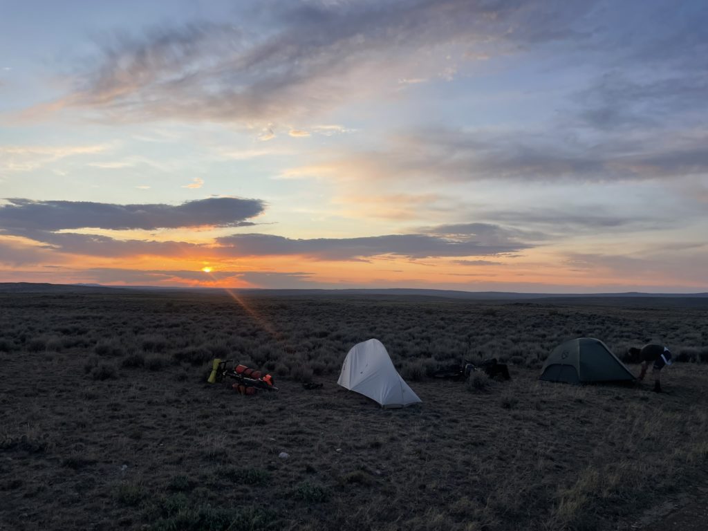 bivouac sur le Tour Divide 2025